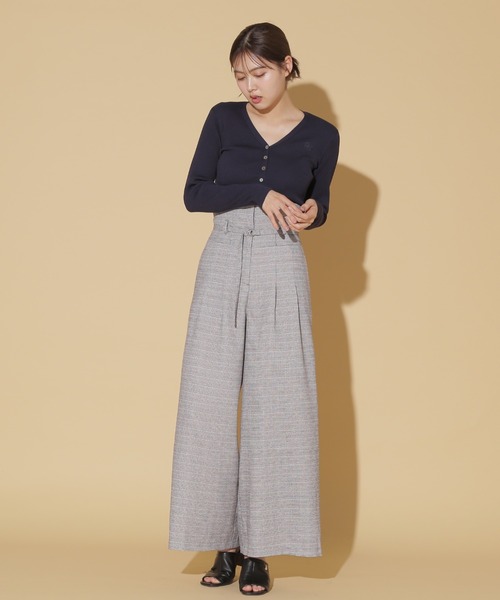 JILL by JILL STUART(ジルバイジルスチュアート)の「2WAYハイウエストワイドパンツ(その他パンツ・レディース・モカ/ホワイト系その他/チャコールグレー・S/M)」の17枚目の写真