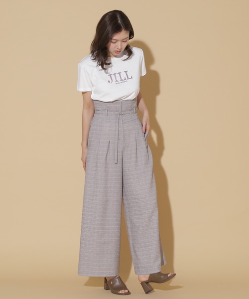JILL by JILL STUART(ジルバイジルスチュアート)の「2WAYハイウエストワイドパンツ(その他パンツ・レディース・モカ/ホワイト系その他/チャコールグレー・S/M)」の8枚目の写真