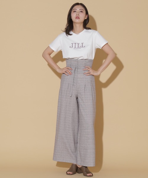 JILL by JILL STUART(ジルバイジルスチュアート)の「2WAYハイウエストワイドパンツ(その他パンツ・レディース・モカ/ホワイト系その他/チャコールグレー・S/M)」の9枚目の写真