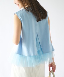 La boutique BonBon | ティアードチュールコンビカットソー(Tシャツ/カットソー)