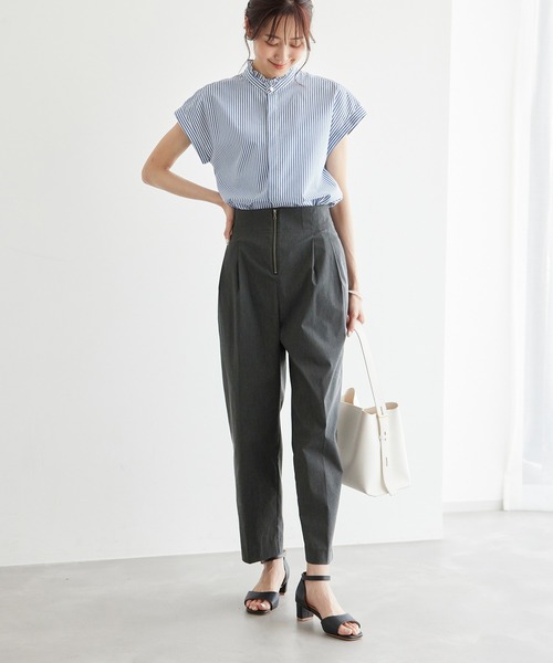 ROPE' PICNIC(ロペピクニック)の「ハイウエストジップパンツ(その他パンツ・レディース・チャコールグレー/キャメル・40/38/36)」の9枚目の写真