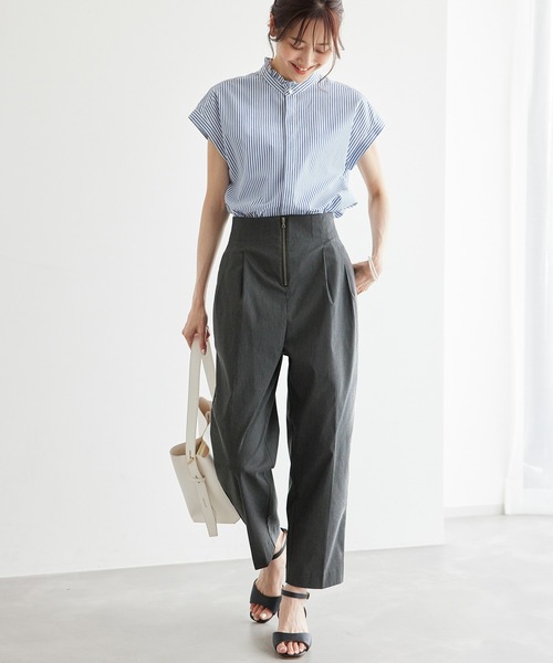 ROPE' PICNIC(ロペピクニック)の「ハイウエストジップパンツ(その他パンツ・レディース・チャコールグレー/キャメル・40/38/36)」の8枚目の写真