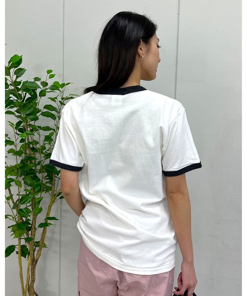 spiritoso(スピリトーゾ)の「【spiritoso】WAIT A MINUTEイチゴプリント リンガーTシャツ (CP)(Tシャツ/カットソー・レディース・ネイビー/ブラック/グリーン・FREE)」の16枚目の写真