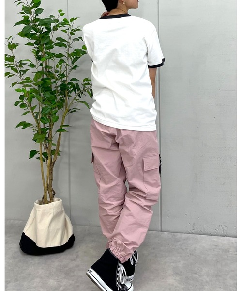 spiritoso(スピリトーゾ)の「【spiritoso】WAIT A MINUTEイチゴプリント リンガーTシャツ (CP)(Tシャツ/カットソー・レディース・ネイビー/ブラック/グリーン・FREE)」の19枚目の写真