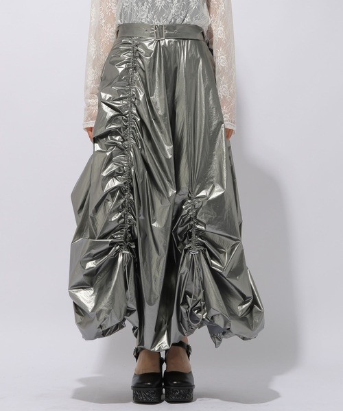 HARE（ハレ）の「バルーンデザインスカート(HARE)（スカート・レディース・ブラック/シルバー・FREE）」の17枚目の写真