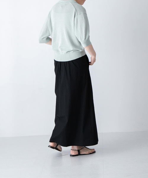かぐれ（カグレ）の「ハーフスリーブポロニット（ニット