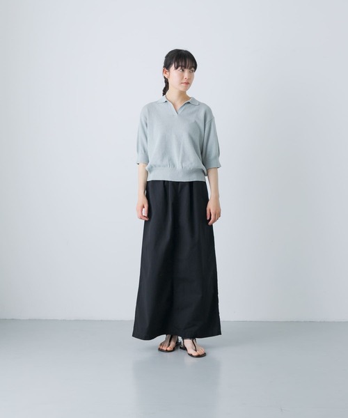 かぐれ ハーフスリーブ・ポロニット フリーさい かぐれ(カグレ)の「ハーフスリーブポロニット(ニット