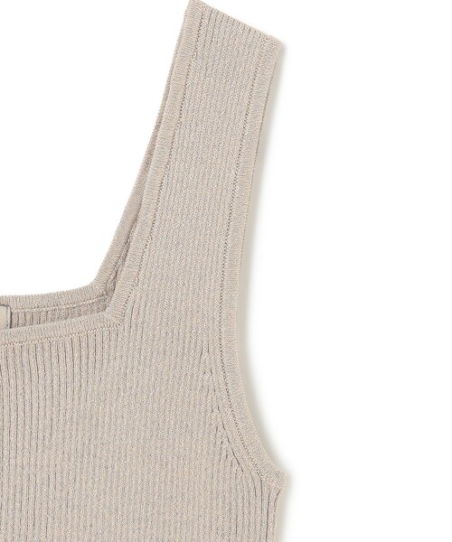 UNFILO(アンフィーロ)の「ラメリブタンクトップ(タンクトップ・レディース・ベージュ系/シルバー系/ブラック系・SMALL/MEDIUM)」の7枚目の写真