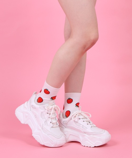 PUNYUS(プニュズ)の「フード総柄ソックス(FUGU RENNYU KIWI)(ソックス/靴下・レディース・その他1/その他2/その他4・FREE)」の9枚目の写真