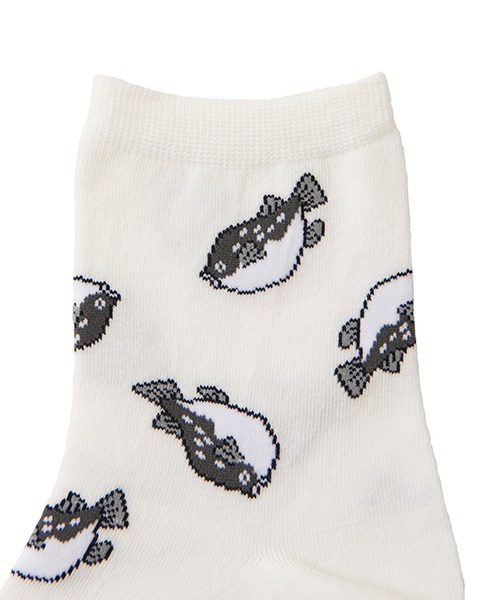 PUNYUS(プニュズ)の「フード総柄ソックス(FUGU RENNYU KIWI)(ソックス/靴下・レディース・その他1/その他2/その他4・FREE)」の11枚目の写真