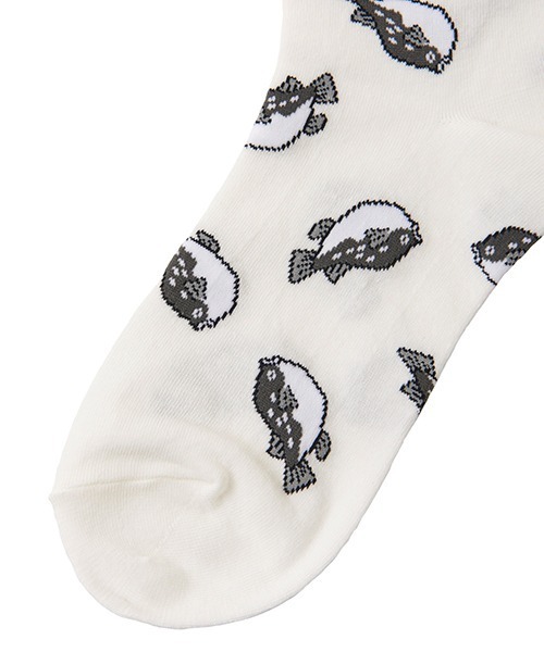 PUNYUS(プニュズ)の「フード総柄ソックス(FUGU RENNYU KIWI)(ソックス/靴下・レディース・その他1/その他2/その他4・FREE)」の12枚目の写真