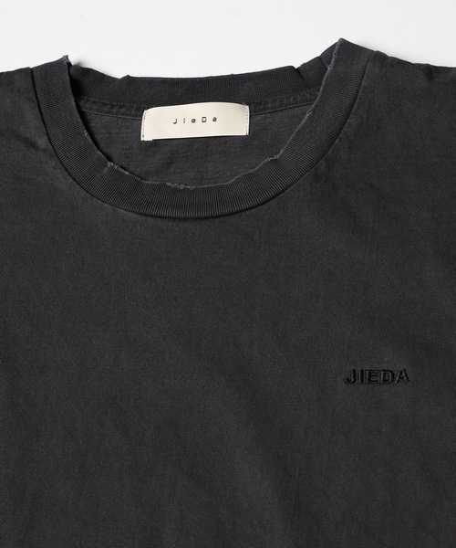 JIEDA(ジエダ)の「DAMAGE PIGMENT LOGO TEE(Tシャツ/カットソー・メンズ・ブラック/ネイビー/グリーン・1/2/3/4)」の6枚目の写真