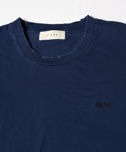 JIEDA(ジエダ)の「DAMAGE PIGMENT LOGO TEE(Tシャツ/カットソー・メンズ・ブラック/ネイビー/グリーン・1/2/3/4)」の8枚目の写真