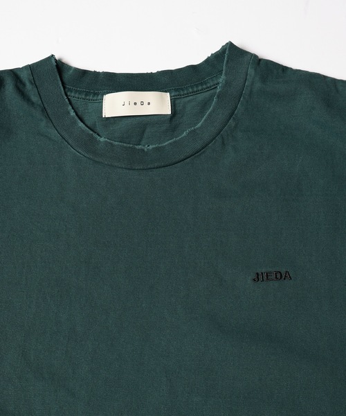 JIEDA(ジエダ)の「DAMAGE PIGMENT LOGO TEE(Tシャツ/カットソー・メンズ・ブラック/ネイビー/グリーン・1/2/3/4)」の10枚目の写真