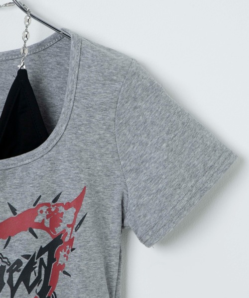 Figments(フィグメンツ)の「フロントZIPキャミセットトップス(Tシャツ/カットソー・レディース・グレー/ブラック・FREE)」の16枚目の写真