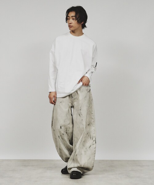 tk.TAKEO KIKUCHI（ティーケータケオキクチ）の「プチドルマンカットソー（Tシャツ/カットソー・メンズ・ダークグレー/ホワイト/ブラック/ブルー系その他・01/03/02）」の9枚目の写真