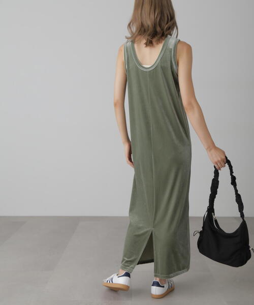 FREE'S MART（フリーズマート）の「◆ベロアアメスリタンクトップワンピース（ワンピース・レディース・ブラウン/グレー/カーキ・FREE）」の13枚目の写真