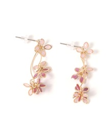 ジャラ小花ピアス/130965