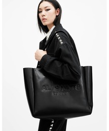 オールセインツ　トートバッグ ALLSAINTS オールセインツ レザートートバッグ ブラック - メルカリ