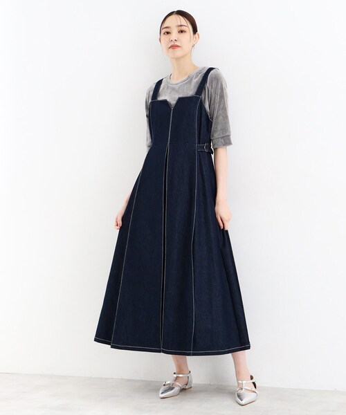 THE SHOP TK (ザ ショップ ティーケー )の「◆【ヒルナンデス!で紹介】ベロア5分袖プルオーバー/洗える(Tシャツ/カットソー・レディース・グレー/ブラック/こしょう色系・12/13)」の9枚目の写真