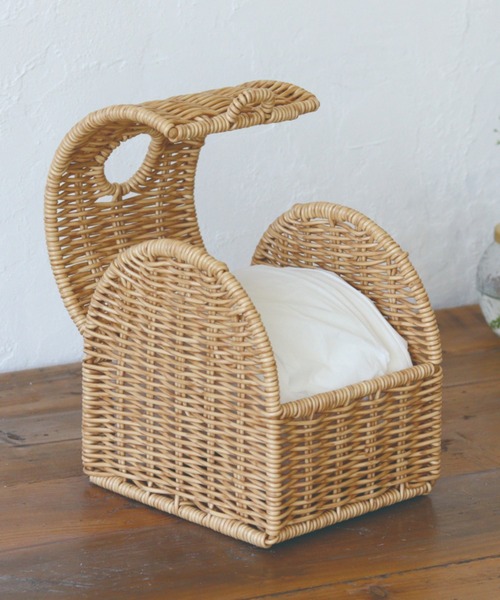 Creer（クレエ）の「UTILE(ユティル) コンパクトティッシュケース（収納グッズ・レディース・ブラウン/ナチュラル・ONE SIZE）」の6枚目の写真