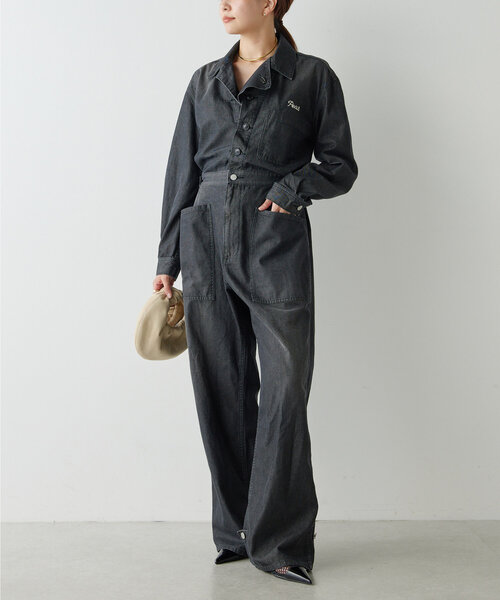 美品＊芽風センソユニコ リネン混ノーカラーカーディガン38 モス