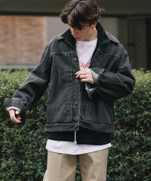 Levi's（リーバイス）の「LEVI'S/リーバイス TYPE I TRUCKER デニムジャケット 1936年復刻 Levi's Premium Gジャン（デニムジャケット・メンズ・ブラック/ライトブルー/ブルー・M/XL/L/S）」の4枚目の写真