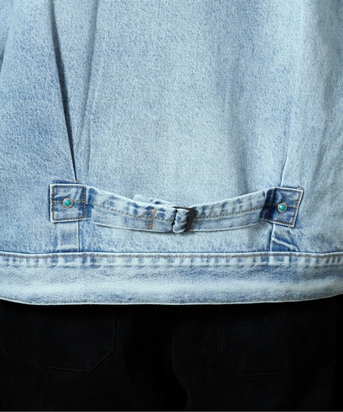 Levi's（リーバイス）の「LEVI'S/リーバイス TYPE I TRUCKER デニムジャケット 1936年復刻 Levi's Premium Gジャン（デニムジャケット・メンズ・ブラック/ライトブルー/ブルー・M/XL/L/S）」の10枚目の写真