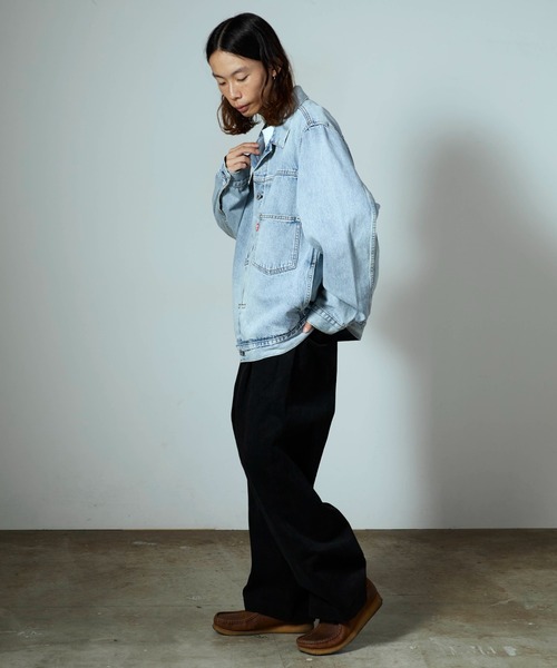 Levi's（リーバイス）の「LEVI'S/リーバイス TYPE I TRUCKER デニムジャケット 1936年復刻 Levi's Premium Gジャン（デニムジャケット・メンズ・ブラック/ライトブルー/ブルー・M/XL/L/S）」の17枚目の写真