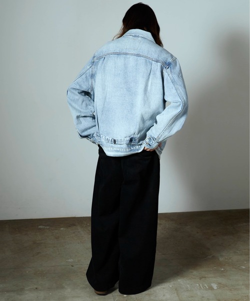 Levi's（リーバイス）の「LEVI'S/リーバイス TYPE I TRUCKER デニムジャケット 1936年復刻 Levi's Premium Gジャン（デニムジャケット・メンズ・ブラック/ライトブルー/ブルー・M/XL/L/S）」の18枚目の写真