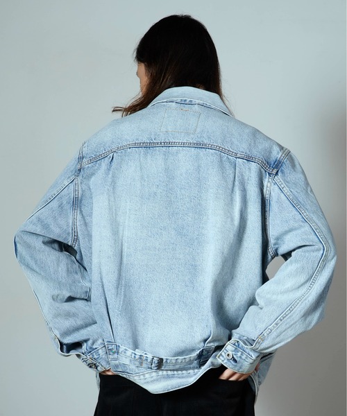 Levi's（リーバイス）の「LEVI'S/リーバイス TYPE I TRUCKER デニムジャケット 1936年復刻 Levi's Premium Gジャン（デニムジャケット・メンズ・ブラック/ライトブルー/ブルー・M/XL/L/S）」の11枚目の写真