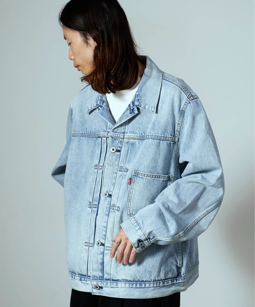 Levi's（リーバイス）の「LEVI'S/リーバイス TYPE I TRUCKER デニムジャケット 1936年復刻 Levi's Premium Gジャン（デニムジャケット・メンズ・ブラック/ライトブルー/ブルー・M/XL/L/S）」の13枚目の写真