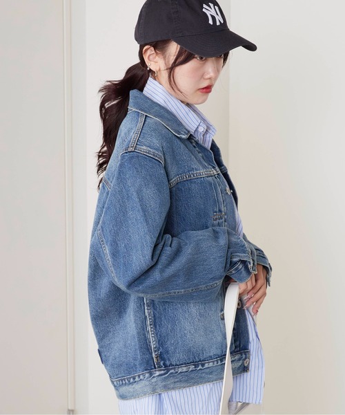 Levi's（リーバイス）の「LEVI'S/リーバイス TYPE I TRUCKER デニムジャケット 1936年復刻 Levi's Premium Gジャン（デニムジャケット・メンズ・ブラック/ライトブルー/ブルー・M/XL/L/S）」の22枚目の写真
