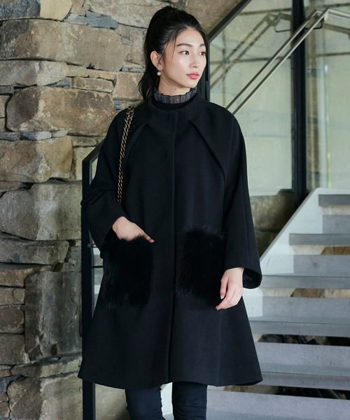 【新品未使用】MARK & LONA フリルアイレットニット 38 裏地付 RUIRUE BOUTIQUE（ルイルエブティック）の「洗える ｜ シアー フリル