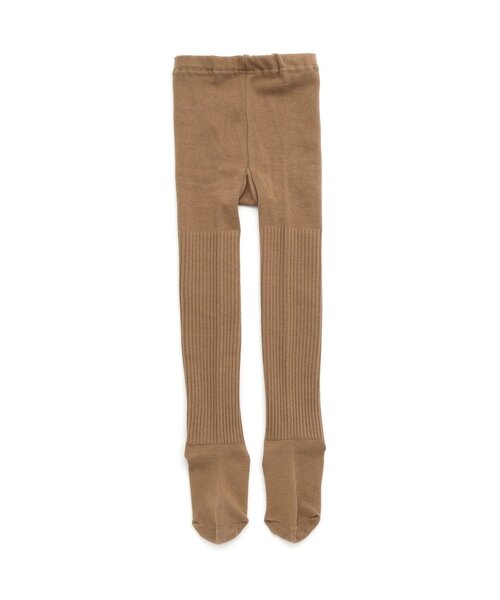 Ampersand（アンパサンド）の「シンプル リブタイツ（タイツ/ストッキング・キッズ・グレー/オフホワイト/ブラウン/エンジ/マスタード/チャコール・110/120/80/140/90/100）」の4枚目の写真