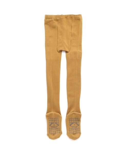 Ampersand（アンパサンド）の「シンプル リブタイツ（タイツ/ストッキング・キッズ・グレー/オフホワイト/ブラウン/エンジ/マスタード/チャコール・110/120/80/140/90/100）」の9枚目の写真