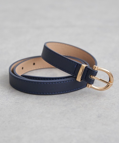 ikka(イッカ)の「プレーンベルト 18mm(ベルト・レディース・ホワイト/ダークブラウン/ネイビー/ベージュ/ブラック・FREE)」の5枚目の写真