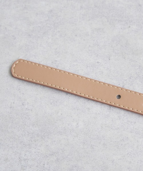 ikka(イッカ)の「プレーンベルト 18mm(ベルト・レディース・ホワイト/ダークブラウン/ネイビー/ベージュ/ブラック・FREE)」の12枚目の写真