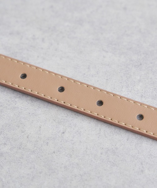 ikka(イッカ)の「プレーンベルト 18mm(ベルト・レディース・ホワイト/ダークブラウン/ネイビー/ベージュ/ブラック・FREE)」の13枚目の写真