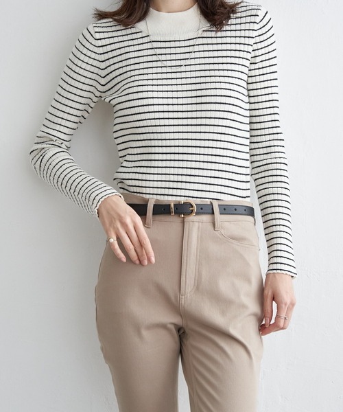 ikka(イッカ)の「プレーンベルト 18mm(ベルト・レディース・ホワイト/ダークブラウン/ネイビー/ベージュ/ブラック・FREE)」の17枚目の写真