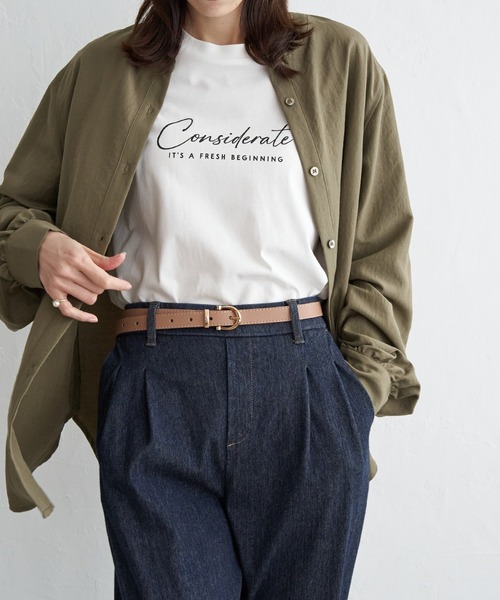 ikka(イッカ)の「プレーンベルト 18mm(ベルト・レディース・ホワイト/ダークブラウン/ネイビー/ベージュ/ブラック・FREE)」の7枚目の写真