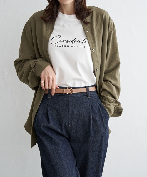 ikka(イッカ)の「プレーンベルト 18mm(ベルト・レディース・ホワイト/ダークブラウン/ネイビー/ベージュ/ブラック・FREE)」の8枚目の写真