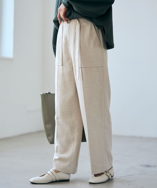RONEL（ロネル）の「ツイードベイカーパンツ（その他パンツ・レディース・オフホワイト/ブラック/モカ・L/M/S）」の4枚目の写真