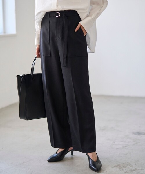 RONEL（ロネル）の「ツイードベイカーパンツ（その他パンツ・レディース・オフホワイト/ブラック/モカ・L/M/S）」の9枚目の写真