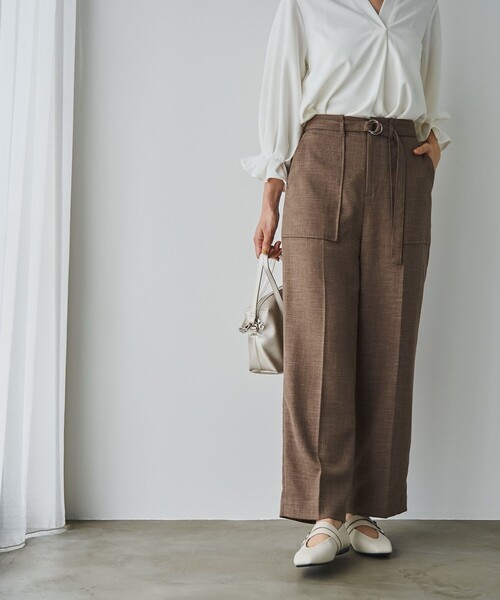 RONEL（ロネル）の「ツイードベイカーパンツ（その他パンツ・レディース・オフホワイト/ブラック/モカ・L/M/S）」の19枚目の写真