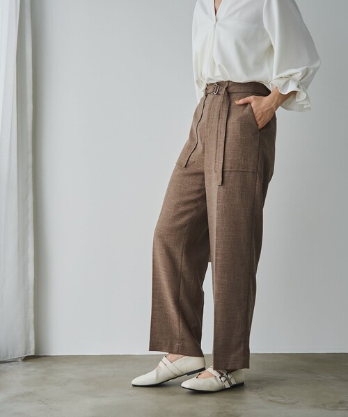 RONEL（ロネル）の「ツイードベイカーパンツ（その他パンツ・レディース・オフホワイト/ブラック/モカ・L/M/S）」の20枚目の写真
