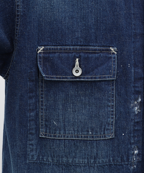 JOURNAL STANDARD STEAD カバーオール ベスト J.S.Homestead / PAINT DENIM CHORE COAT（カバーオール