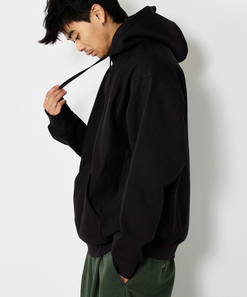 Carhartt WIP(カーハートダブリューアイピー)の「【Carhartt WIP】アメリカンスクリプトフーデッドスウェット / HOODED AMERICAN SCRIPT SWEATSHIRT / I028279(パーカー・メンズ・ブラック・S/M/L)」の4枚目の写真