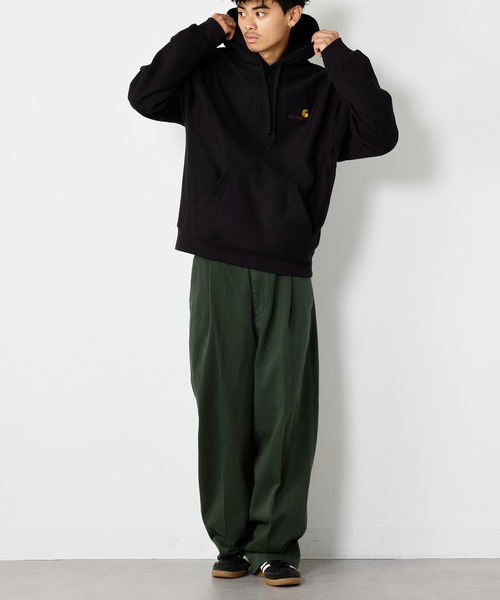 Carhartt WIP(カーハートダブリューアイピー)の「【Carhartt WIP】アメリカンスクリプトフーデッドスウェット / HOODED AMERICAN SCRIPT SWEATSHIRT / I028279(パーカー・メンズ・ブラック・S/M/L)」の8枚目の写真