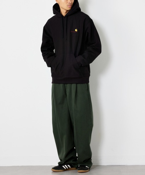 Carhartt WIP(カーハートダブリューアイピー)の「【Carhartt WIP】アメリカンスクリプトフーデッドスウェット / HOODED AMERICAN SCRIPT SWEATSHIRT / I028279(パーカー・メンズ・ブラック・S/M/L)」の9枚目の写真